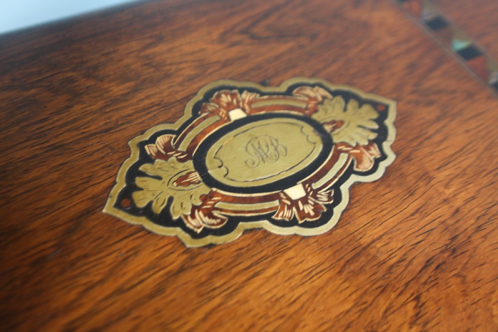 Late 19th century work/Jewellery box with tray to the inside View IV