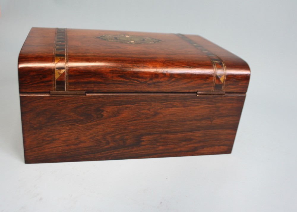 Late 19th century work/Jewellery box with tray to the inside View VIII