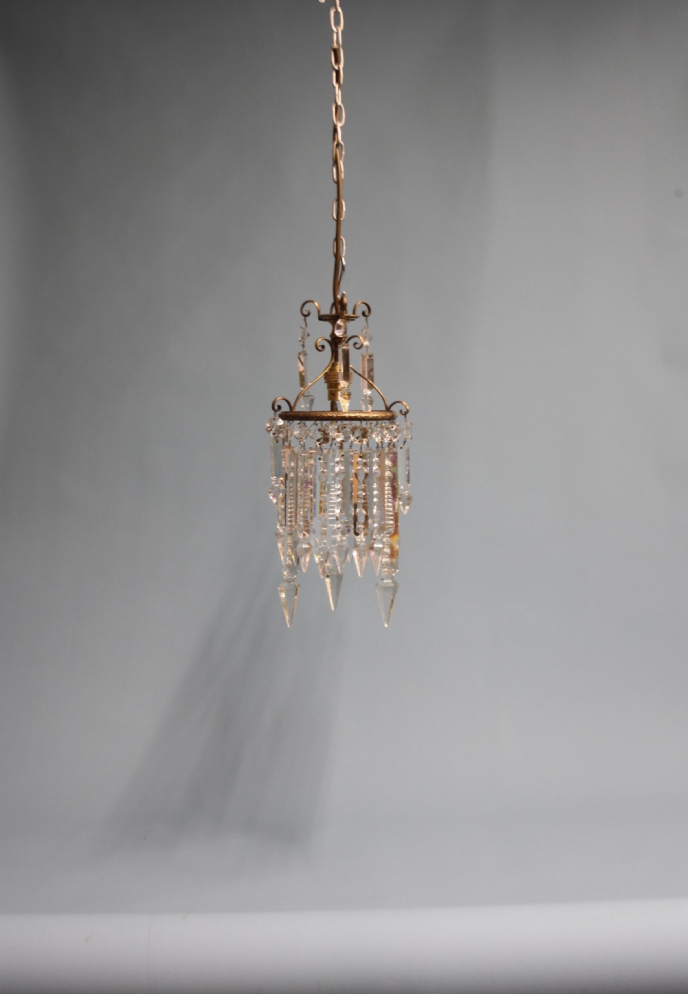 Early 20th century small lustre chandelier