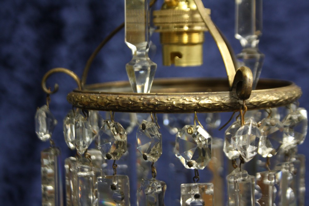 Early 20th century small lustre chandelier View IV