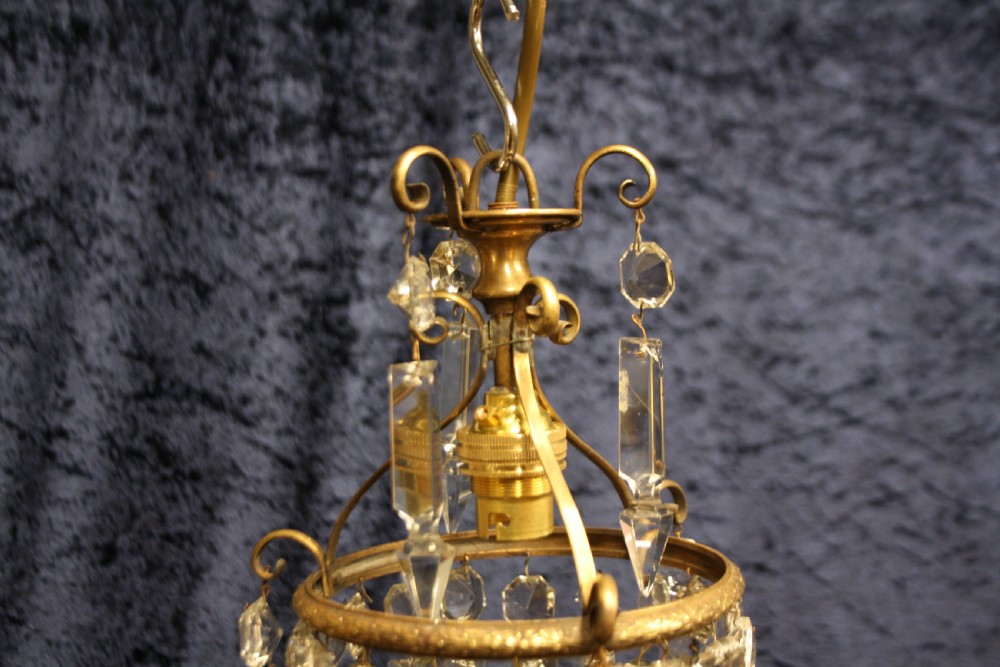 Early 20th century small lustre chandelier View VI