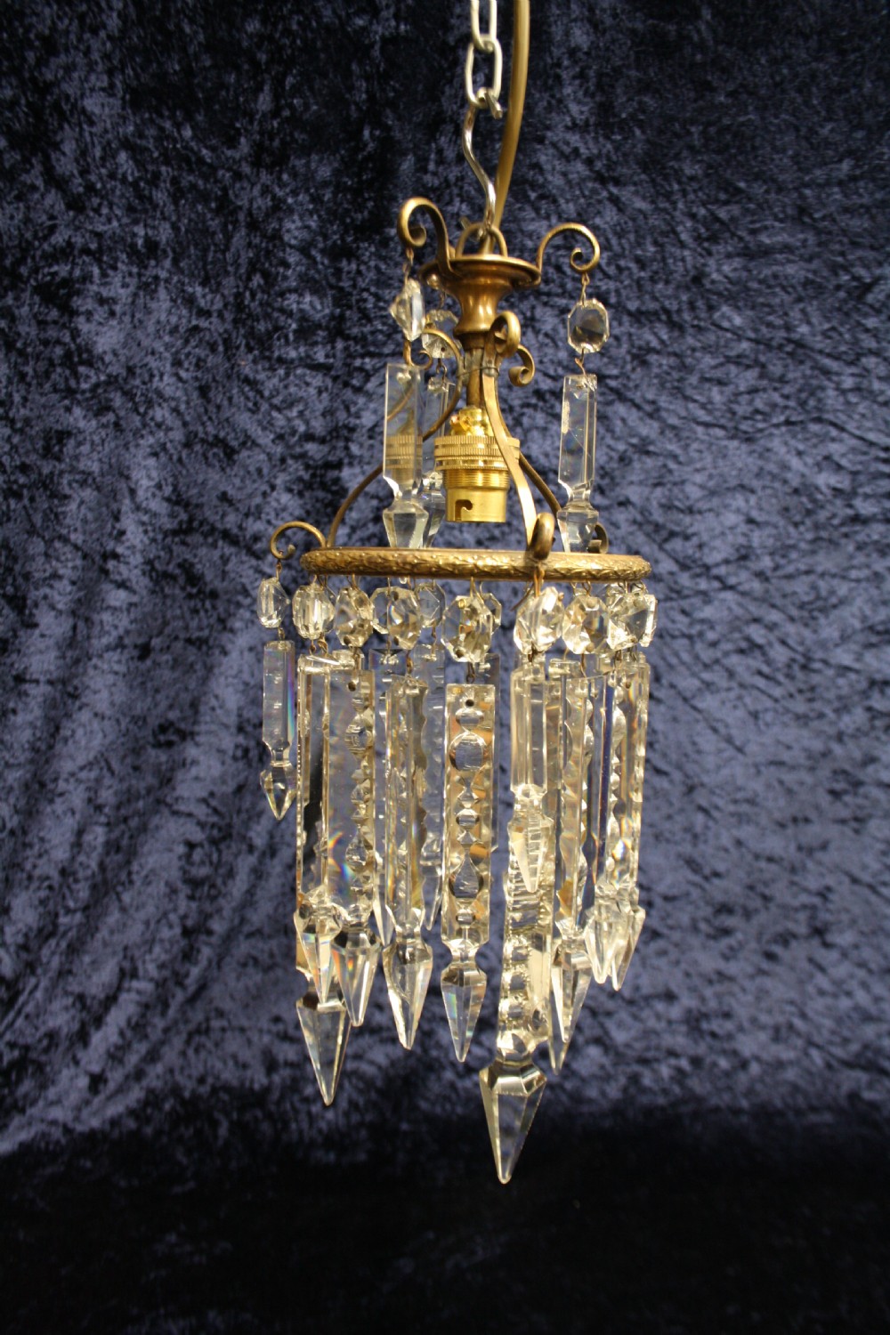Early 20th century small lustre chandelier View IX