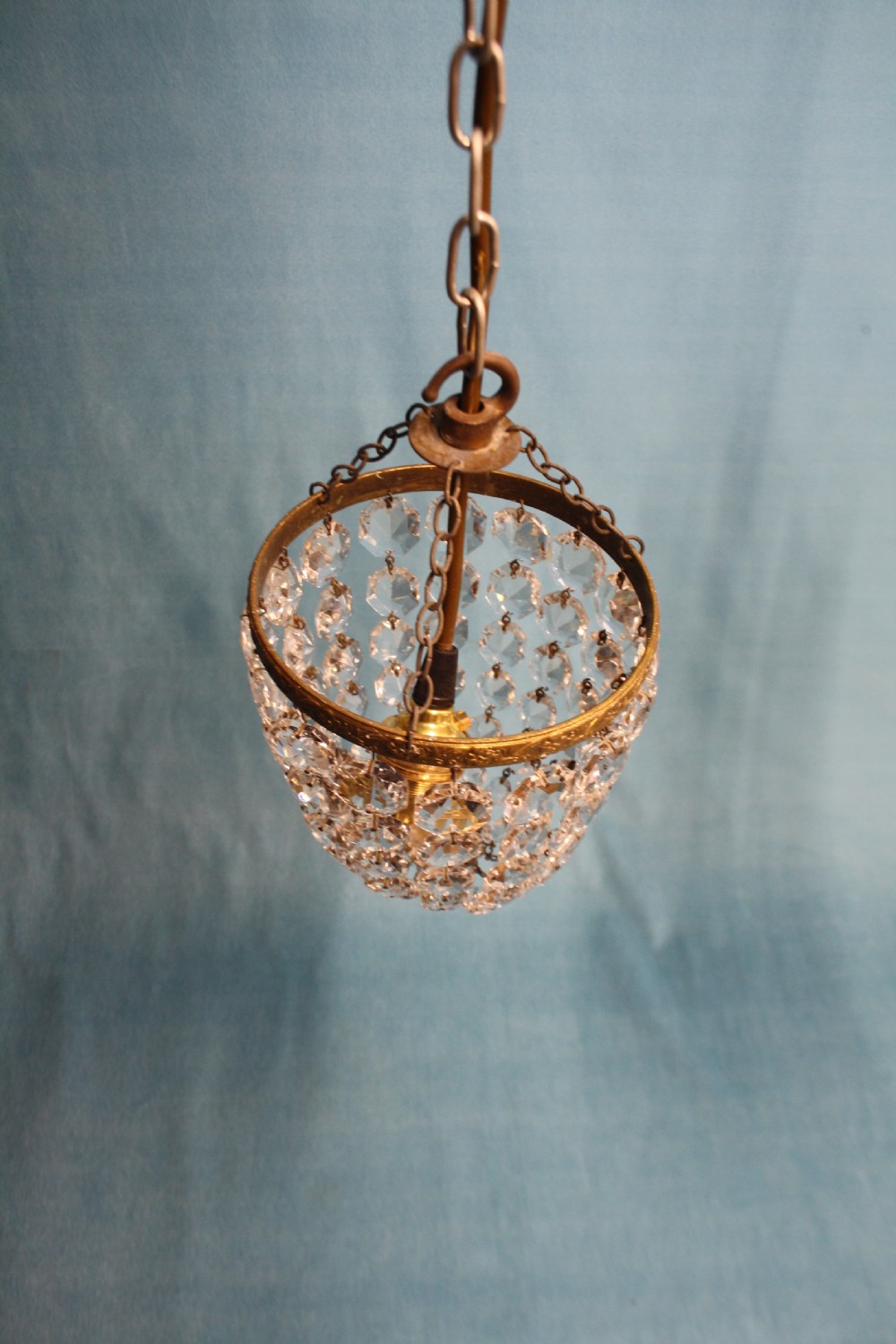 Early 20th century pair of small bag chandeliers View VII