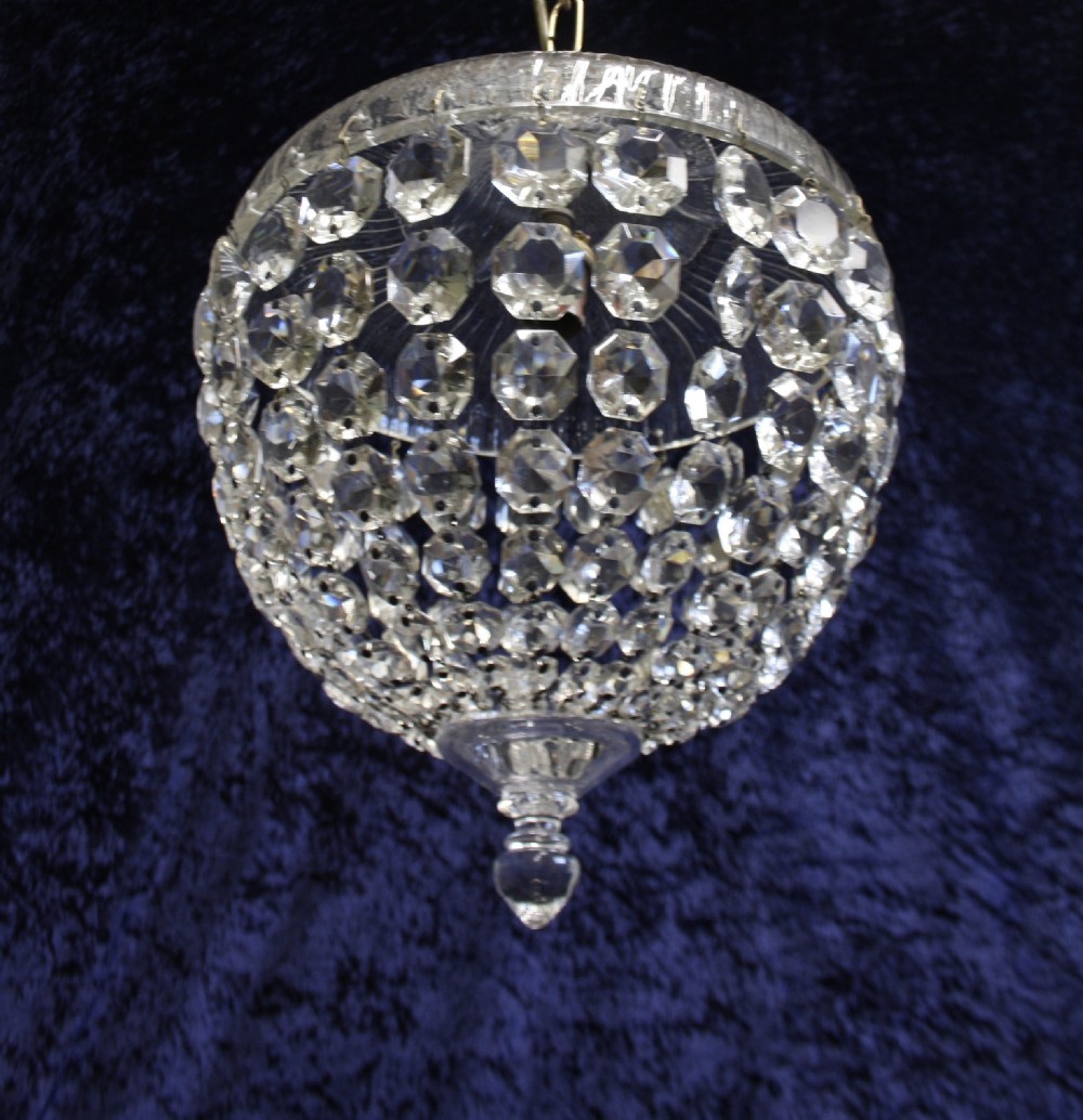 Early 20th century dome top chandelier View III