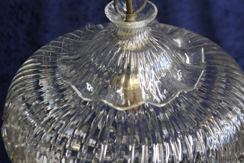 Early 20th century dome top chandelier View IV