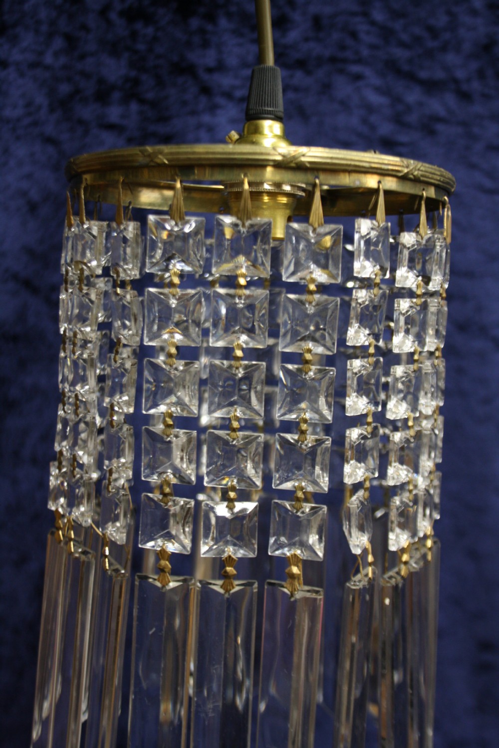 Early 20th century chandeliers with long drips View III