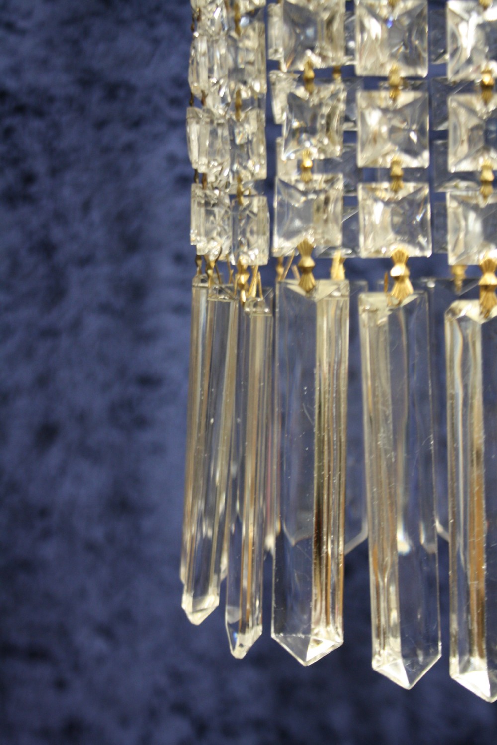 Early 20th century chandeliers with long drips View VII
