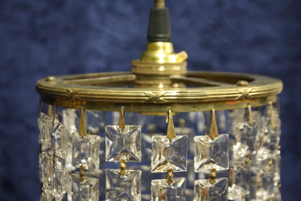 Early 20th century chandeliers with long drips View IX