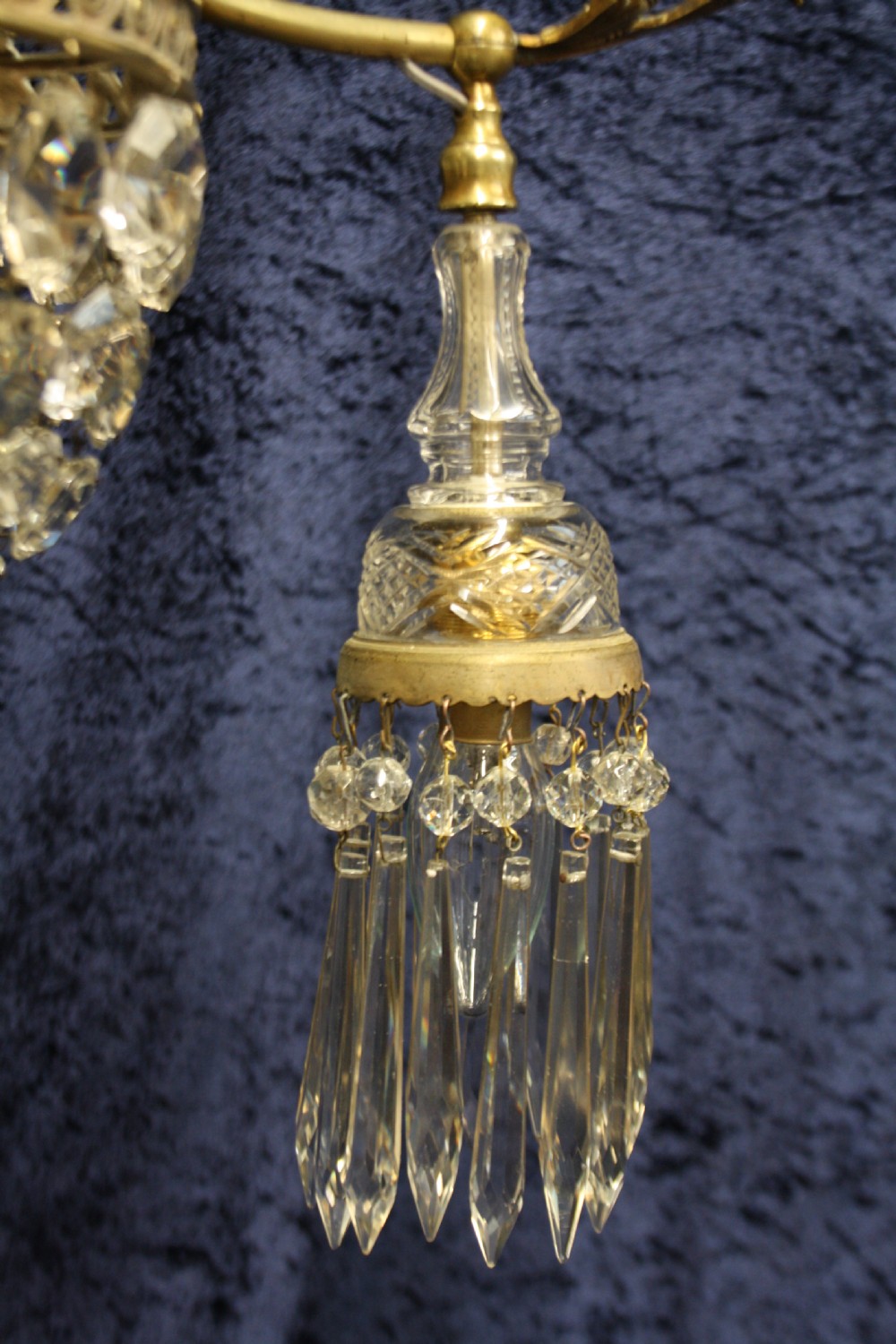 Early 20th century bag chandelier with 3 arms View III