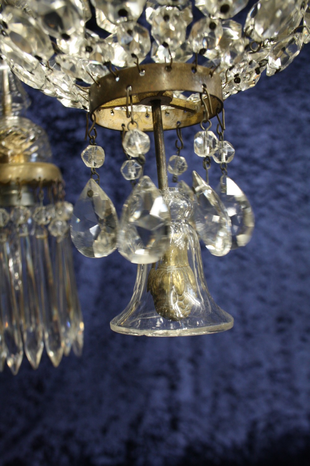 Early 20th century bag chandelier with 3 arms View VII