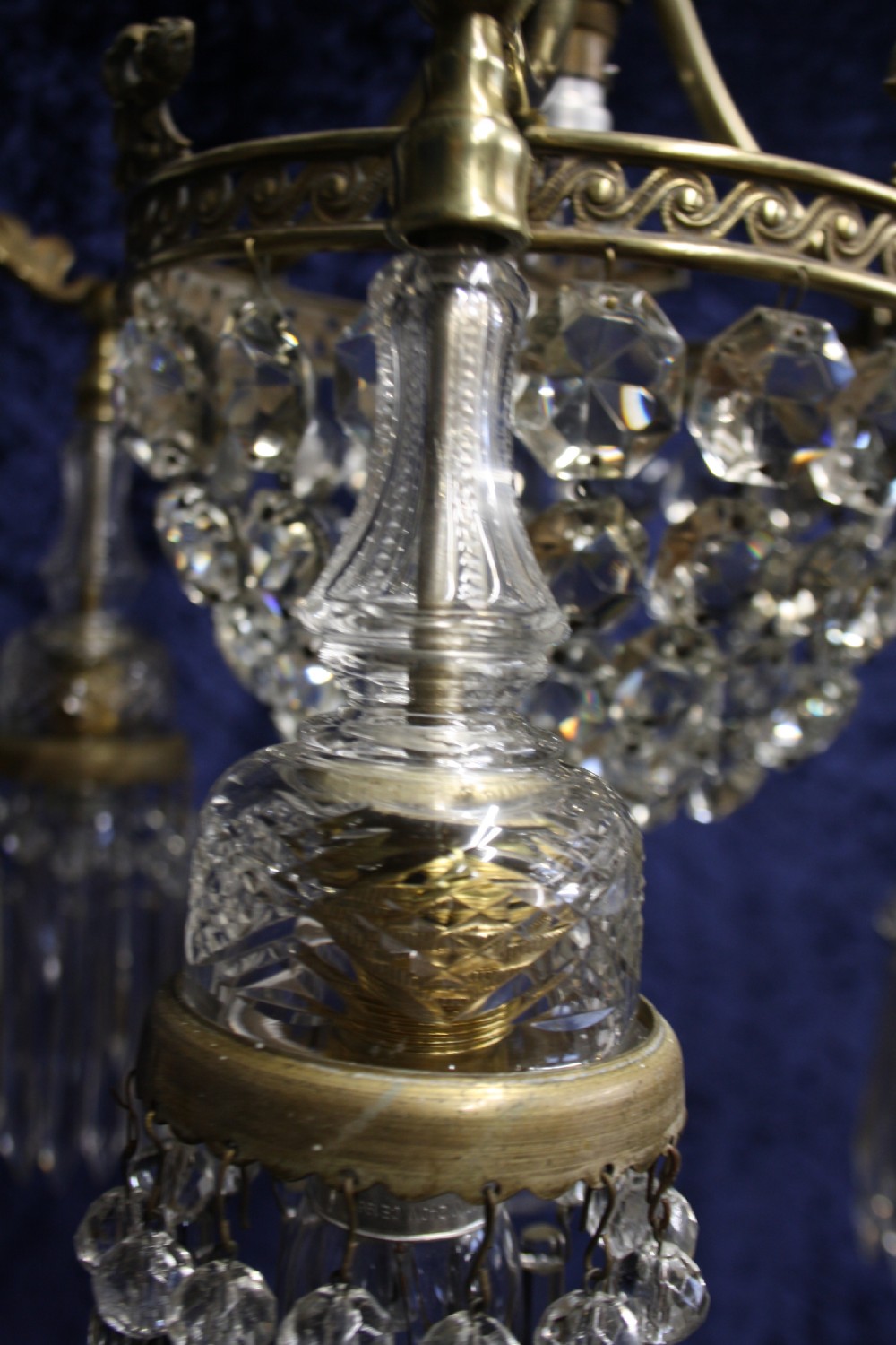 Early 20th century bag chandelier with 3 arms View VIII