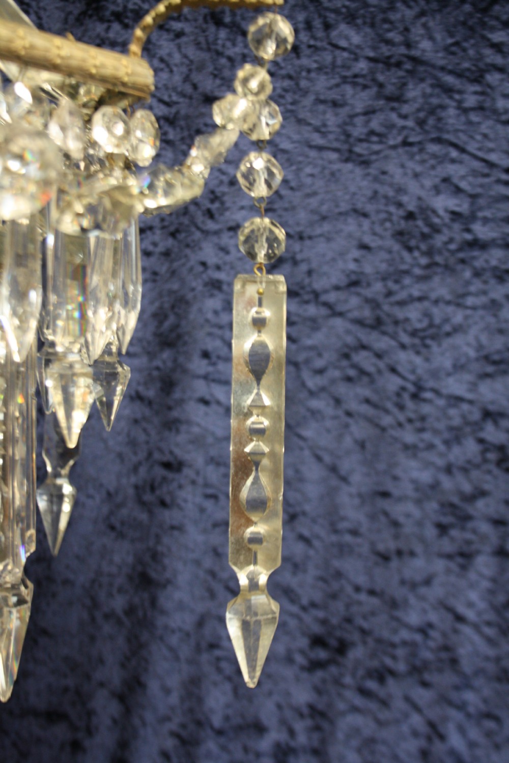 Early 20th century large lustre chandelier View IV