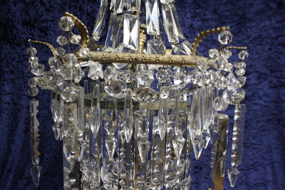 Early 20th century large lustre chandelier View V