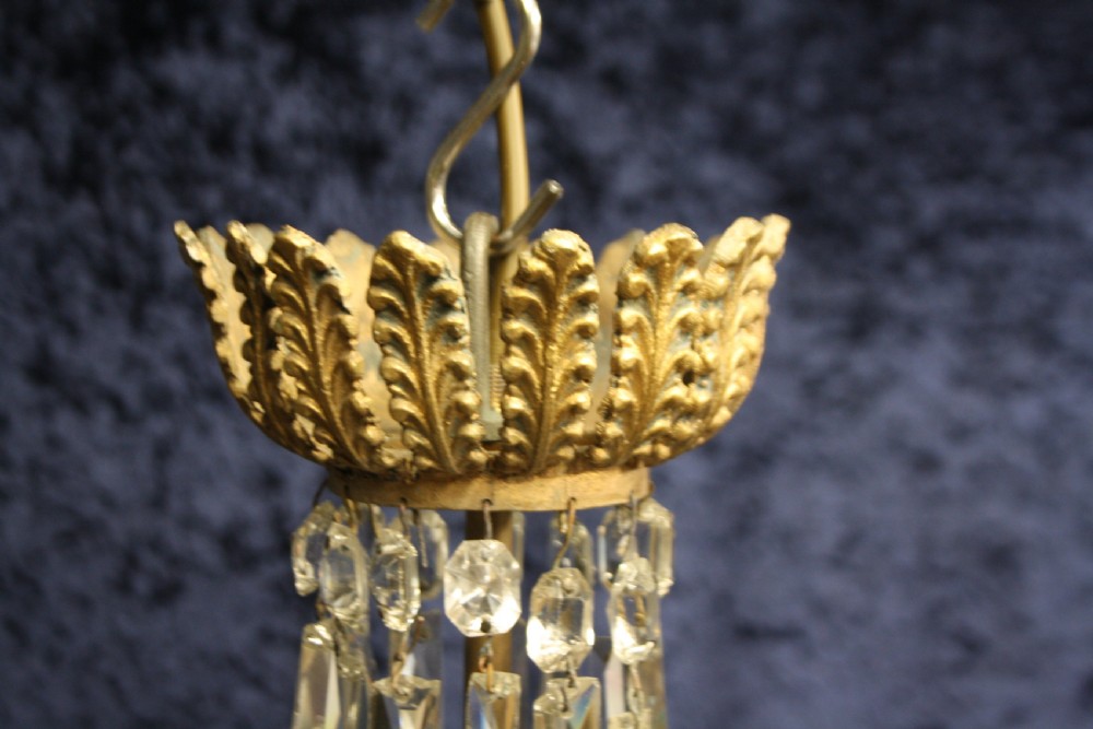 Early 20th century large lustre chandelier View VI