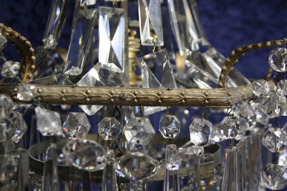 Early 20th century large lustre chandelier View VII