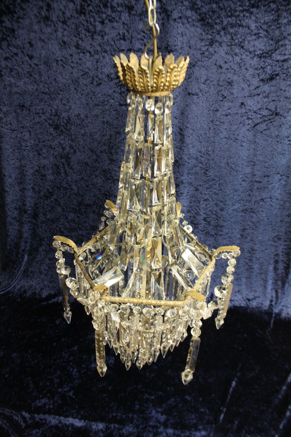 Early 20th century large lustre chandelier View X