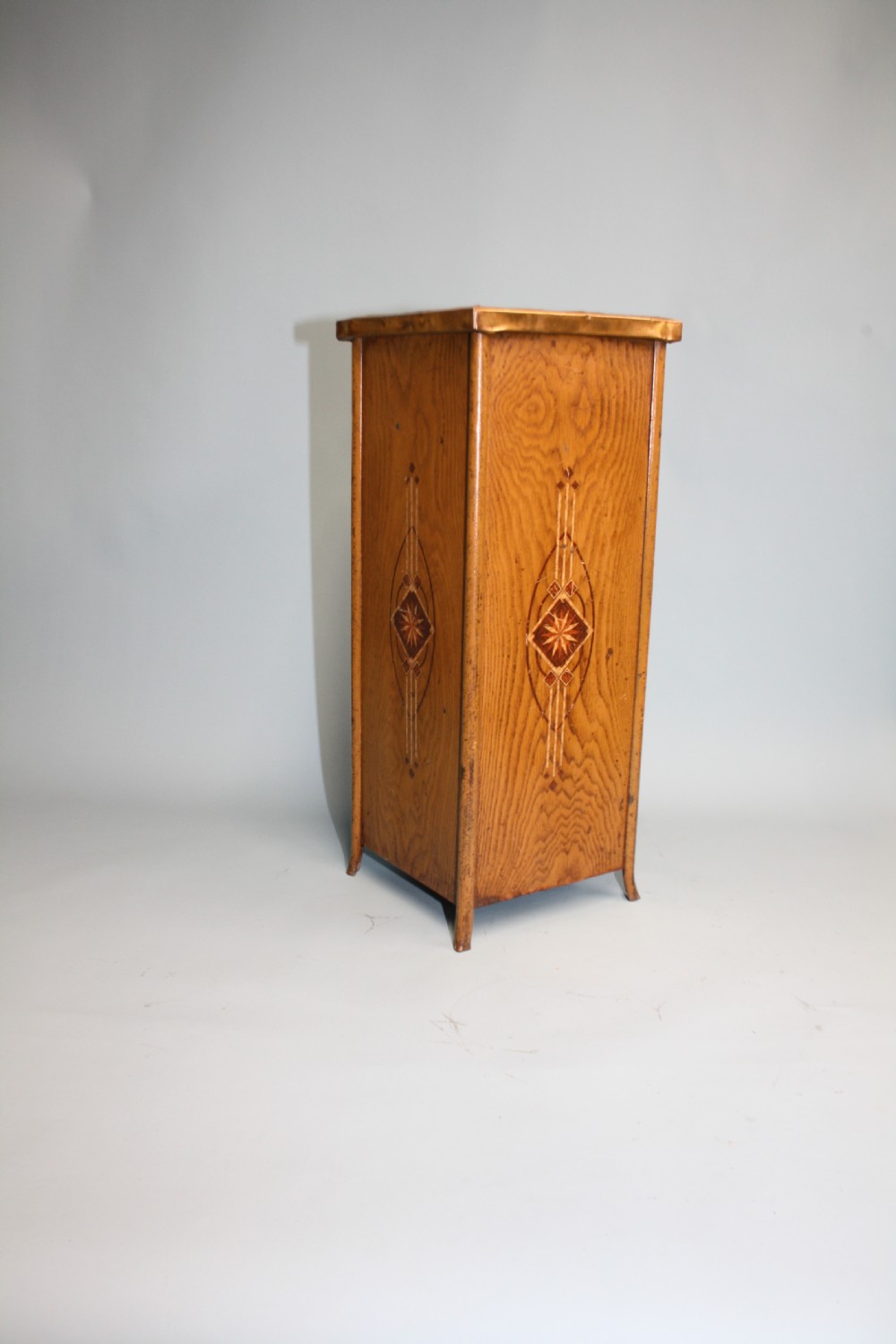 Edwardian oak stick stand