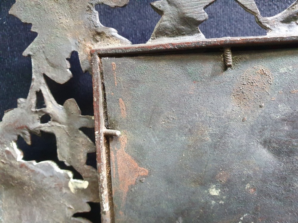 Brass mirror with old man Thames  View XII