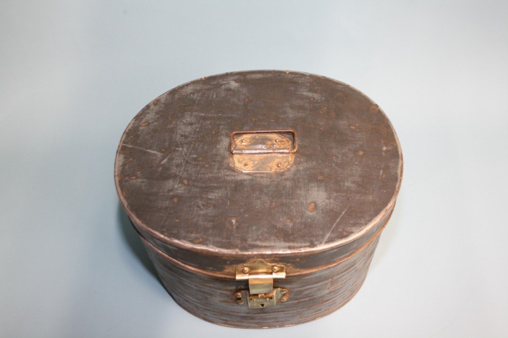 Silver hat box
