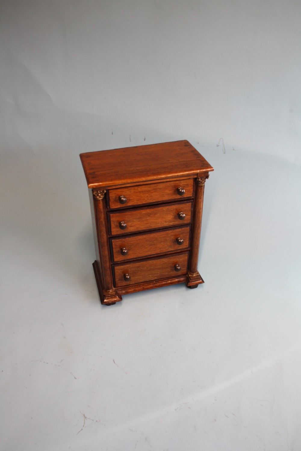 18th century Miniature chest of drawers in oak
