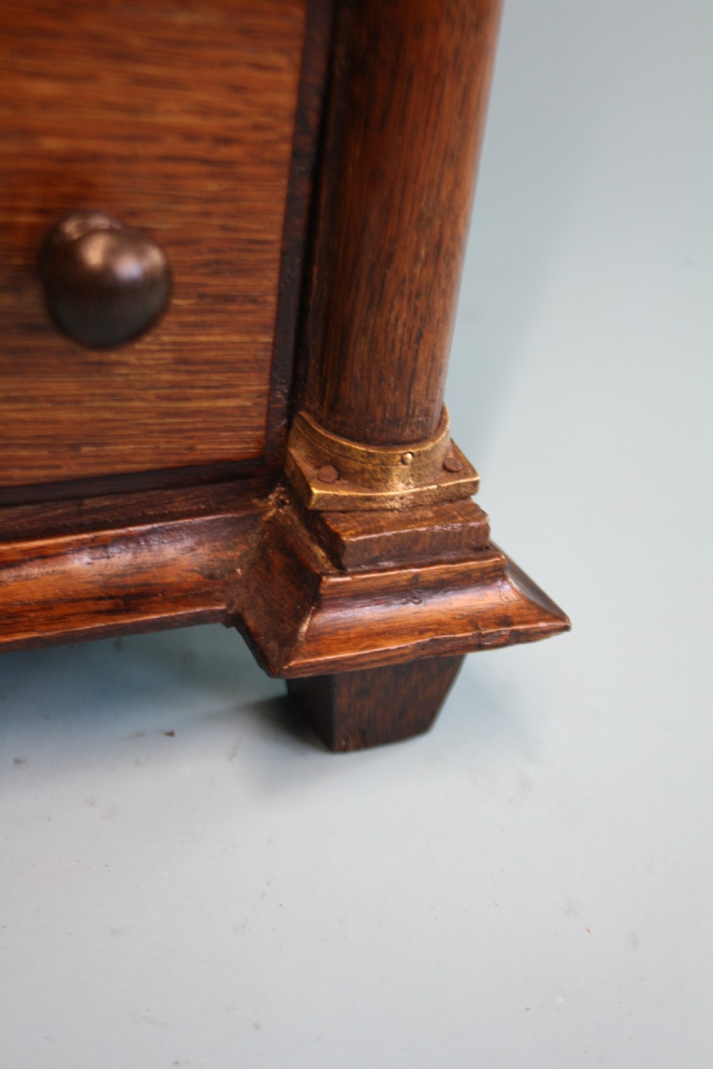 18th century Miniature chest of drawers in oak View X