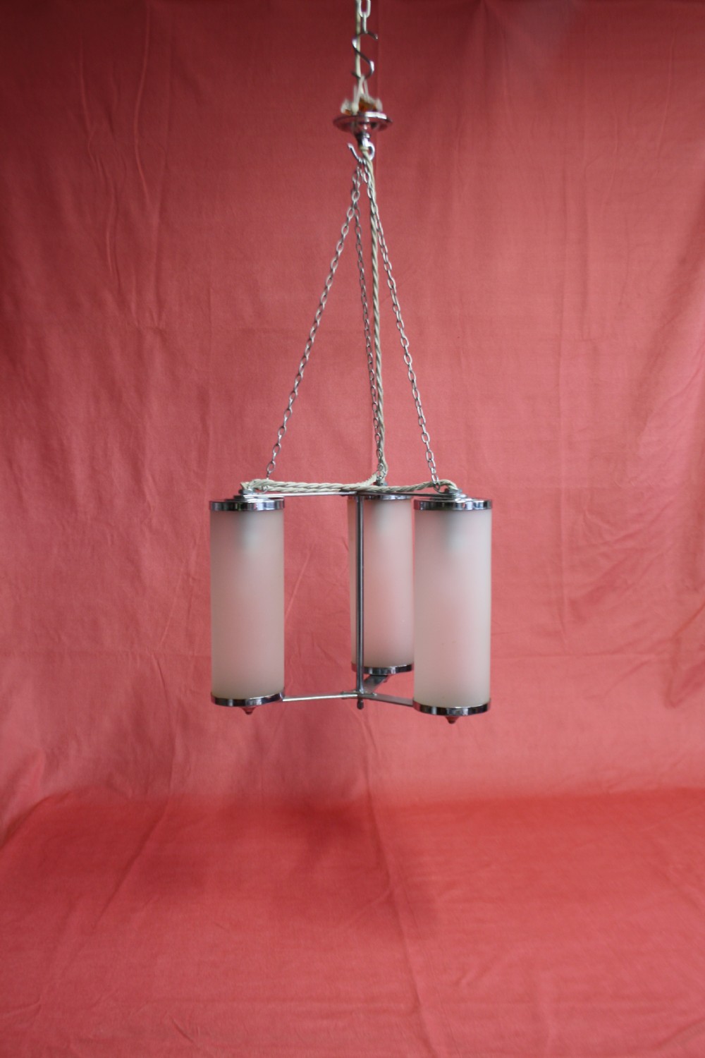 Chrome art deco light