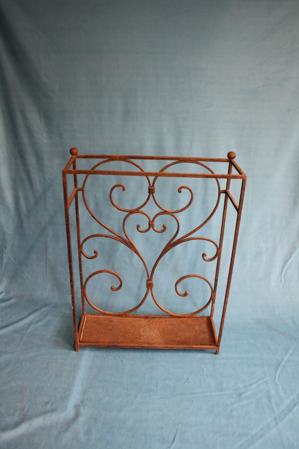 Early 20th century tall steel stick stand 