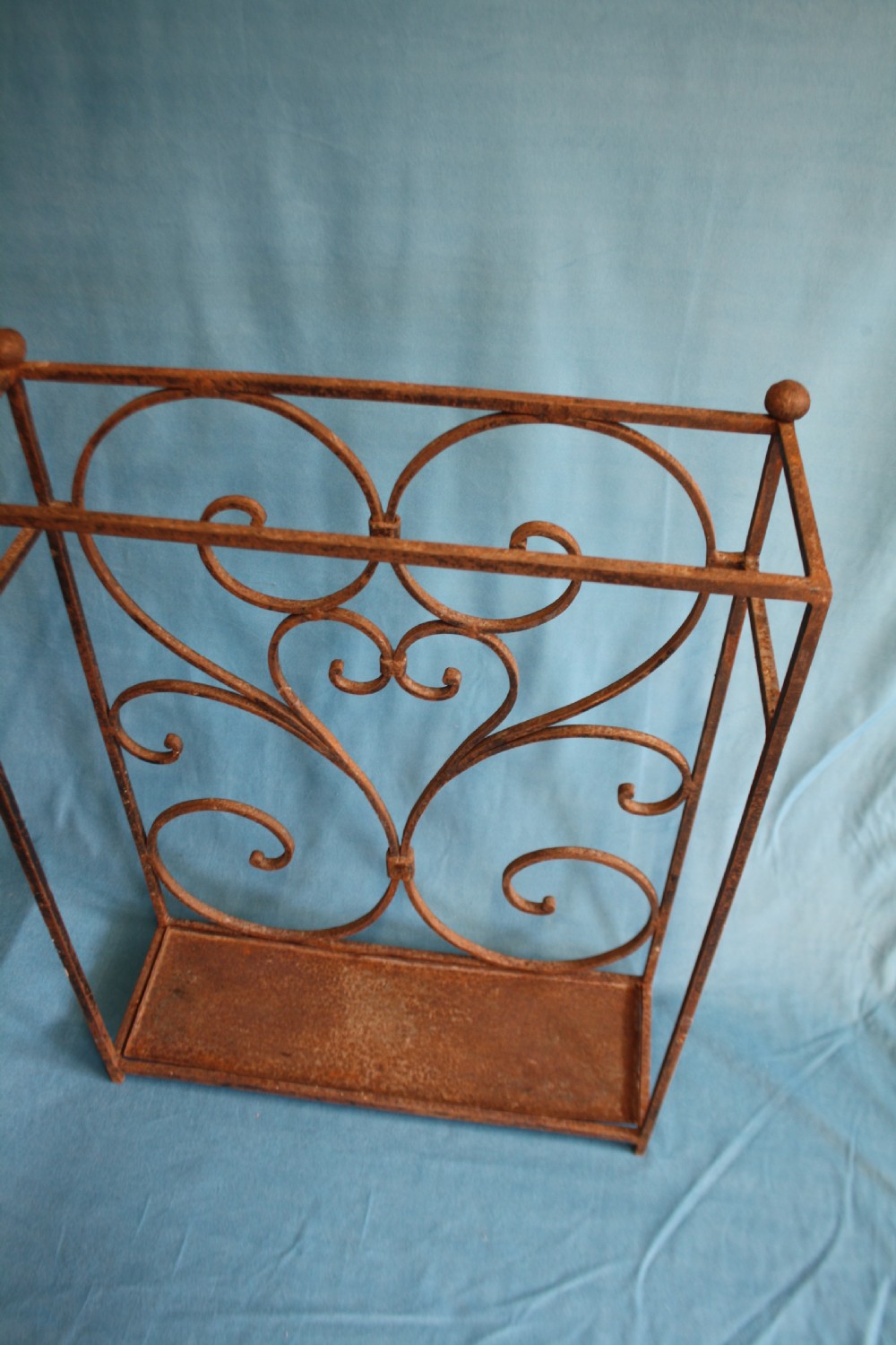 Early 20th century tall steel stick stand  View II