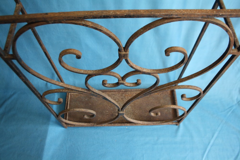 Early 20th century tall steel stick stand  View III