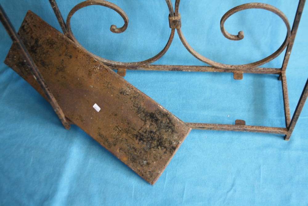 Early 20th century tall steel stick stand  View VI