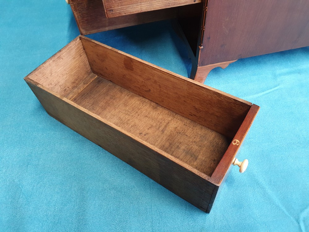 Really unusual C1900 miniature chest of drawers View III