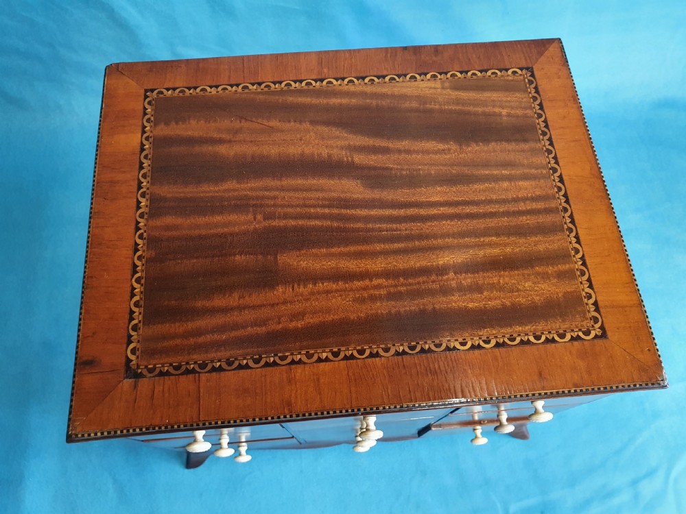Really unusual C1900 miniature chest of drawers View XI