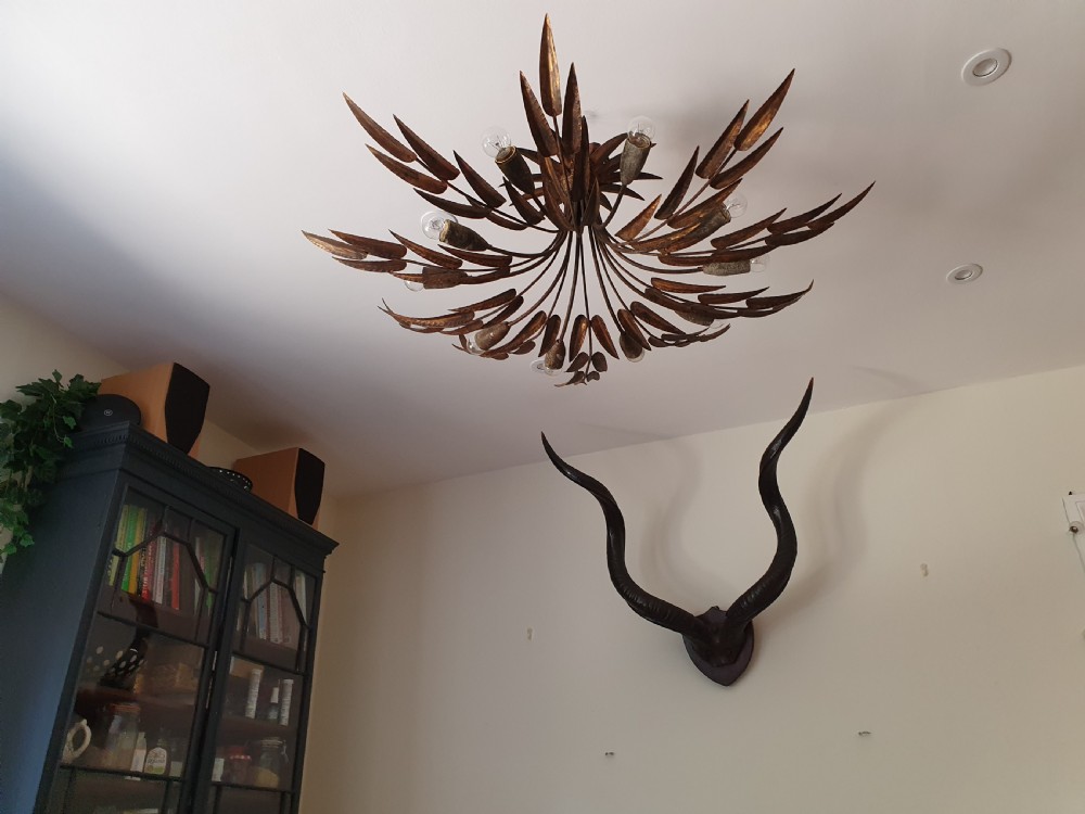 Large rustic French  chandelier View II