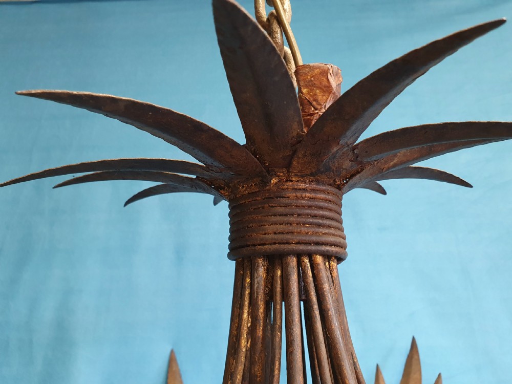 Large rustic French  chandelier View VII