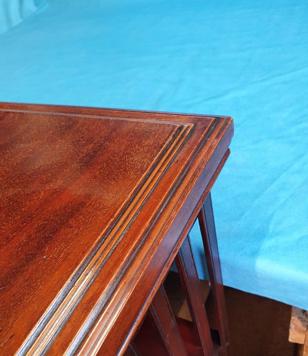 Late 19th century revolving bookcase in mahogany View III