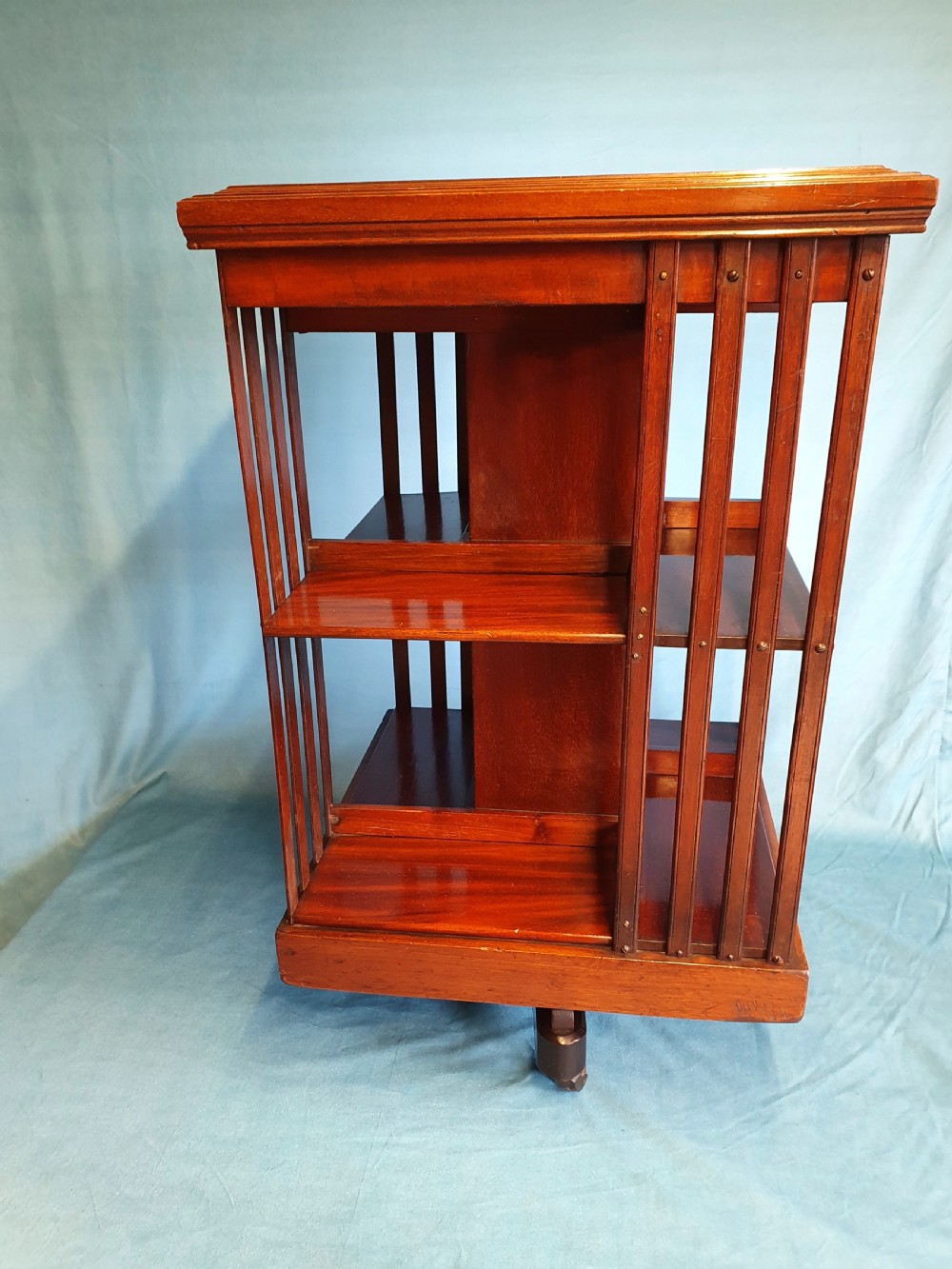 Late 19th century revolving bookcase in mahogany View IV