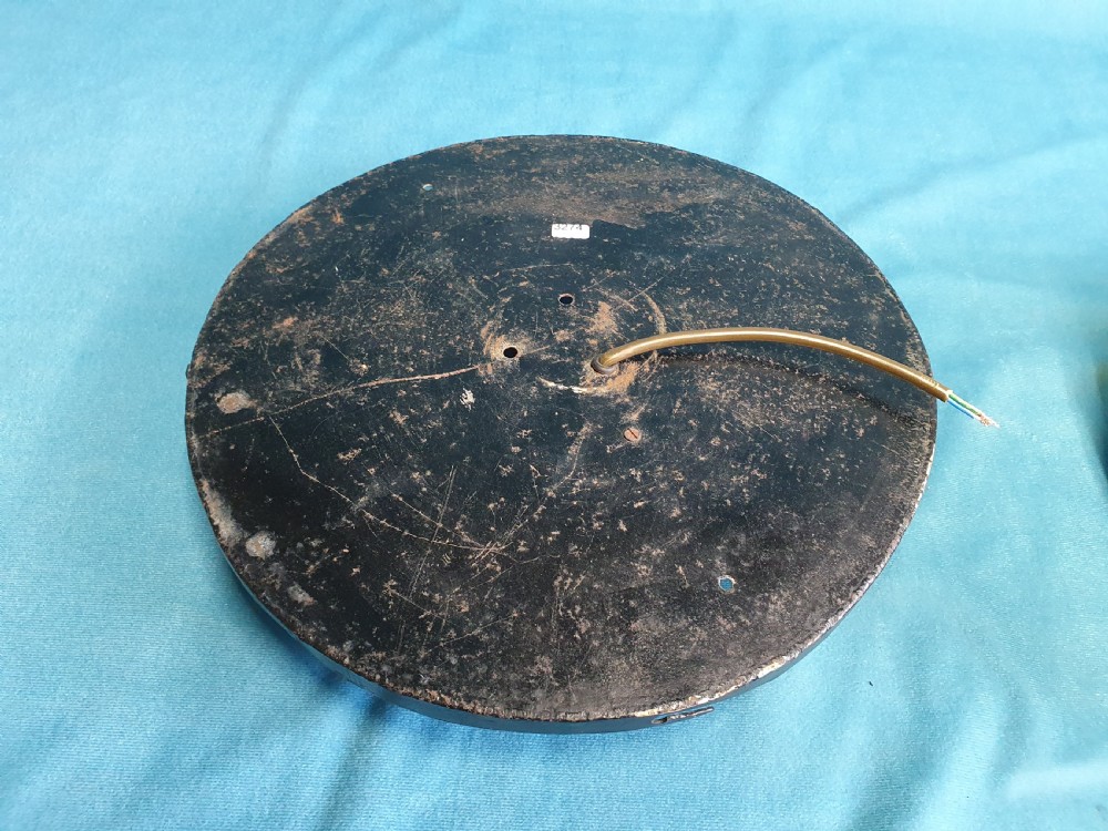 Early 20th century Shallow round ceiling light View III