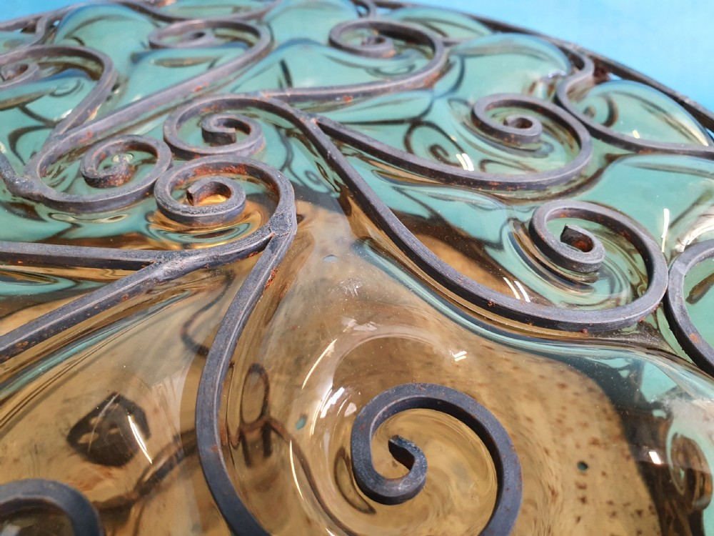 Early 20th century Shallow round ceiling light View VI