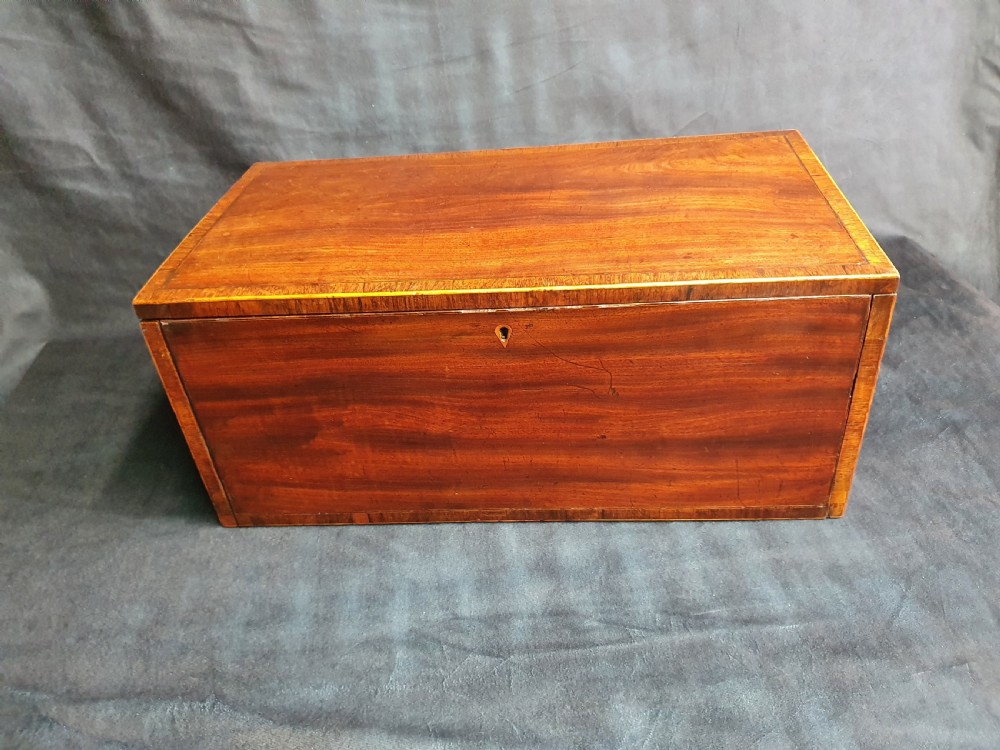 George III writing slope, unusual form and secret drawers View VIII