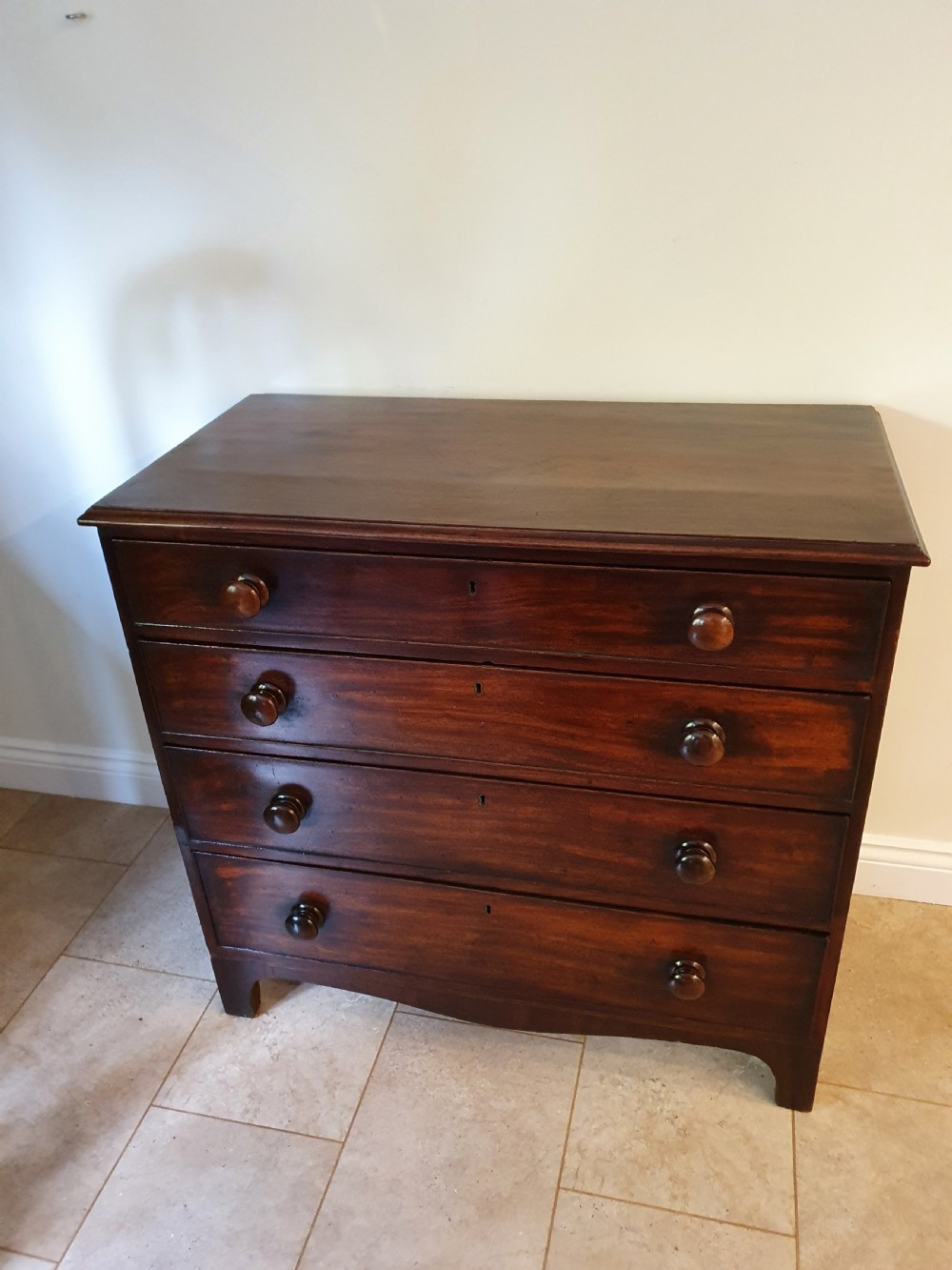 George the III mahogany chest of drawers 36 inches wide View II