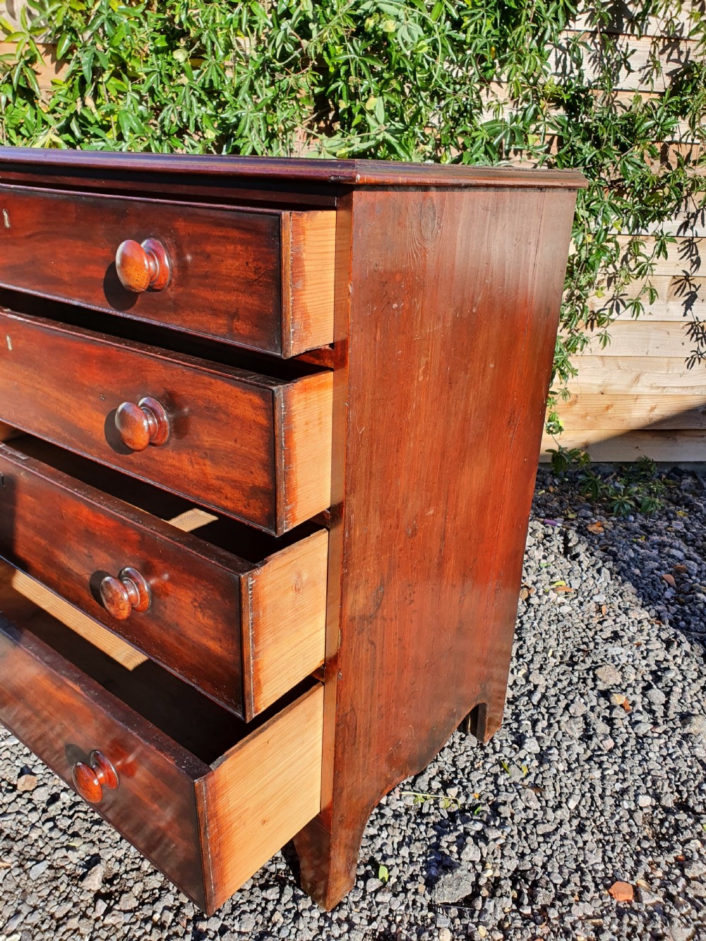 George the III mahogany chest of drawers 36 inches wide View VI