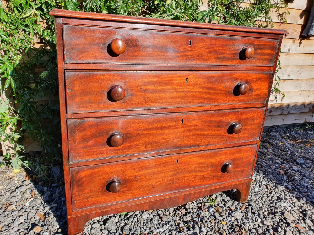 George the III mahogany chest of drawers 36 inches wide View VII