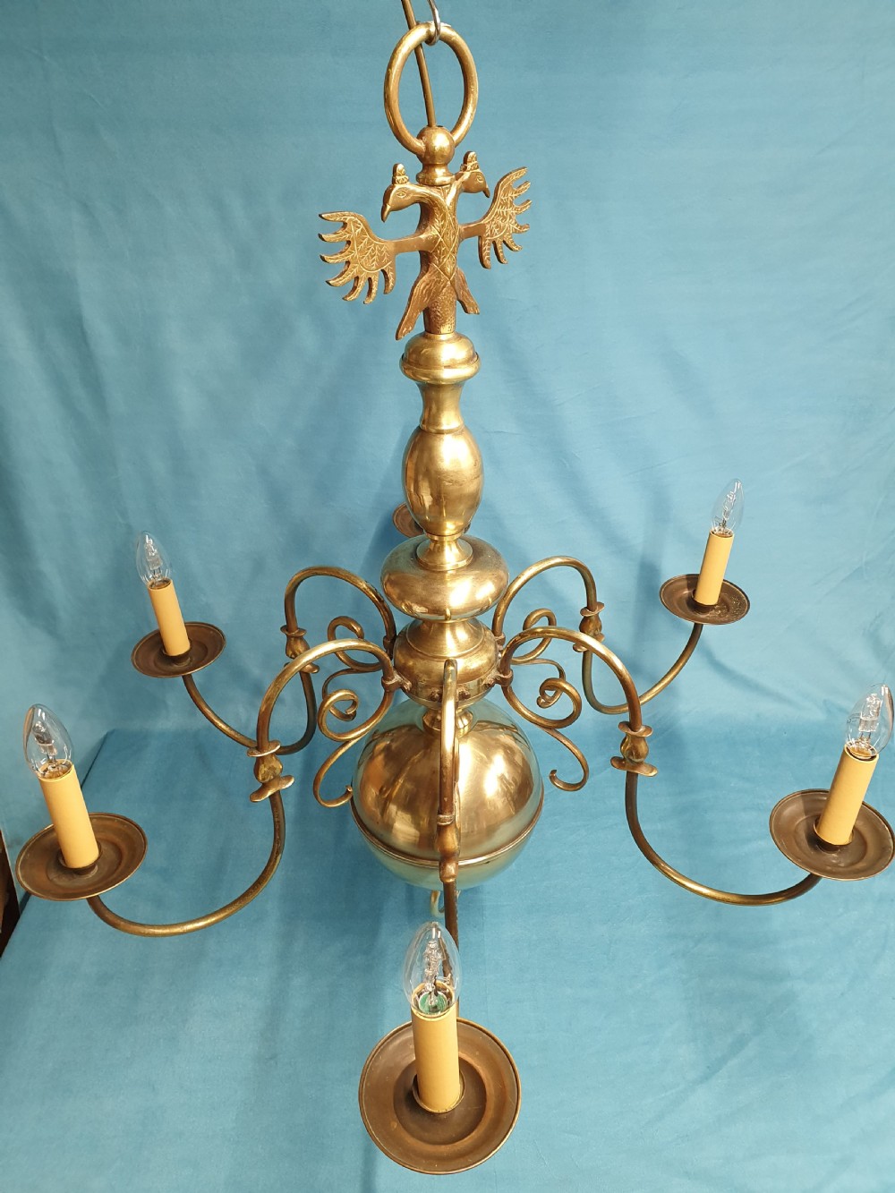 Medium sized Dutch style chandelier View IX