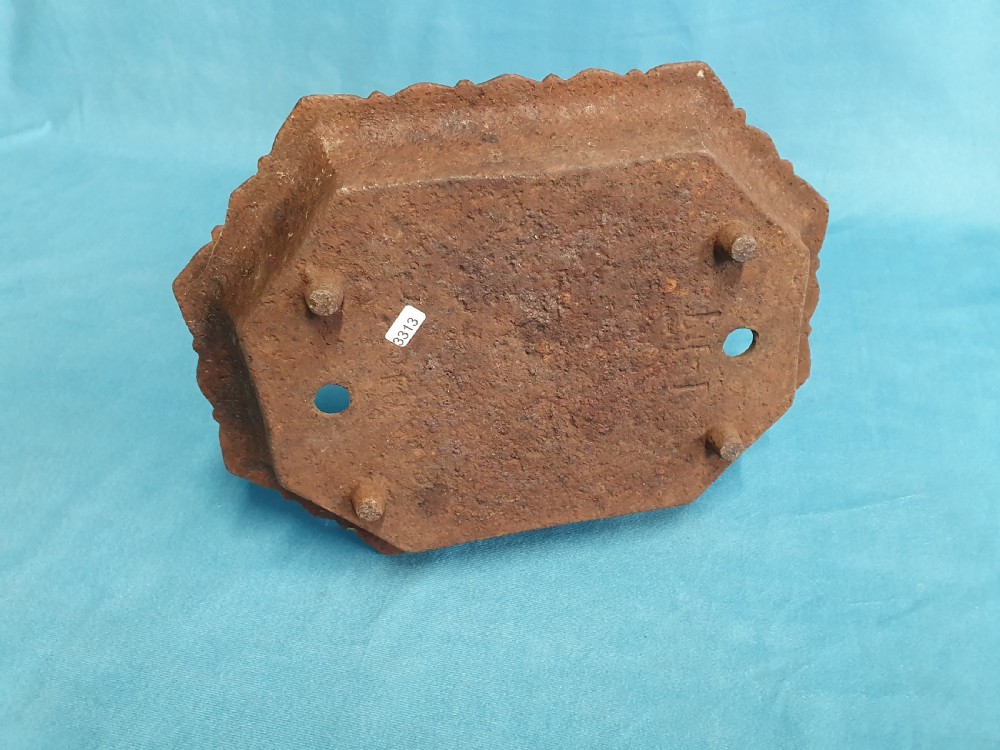Victorian cast-iron boot scraper View III