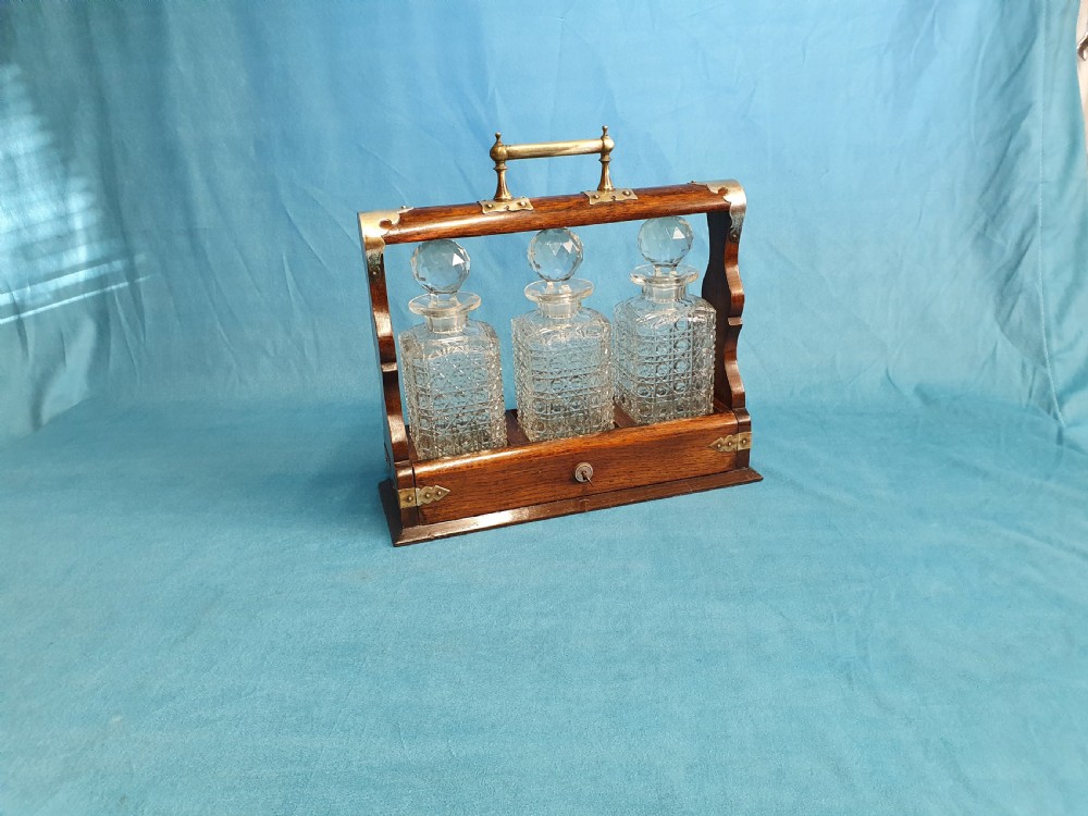 Late 19th century rosewood Tantalus
