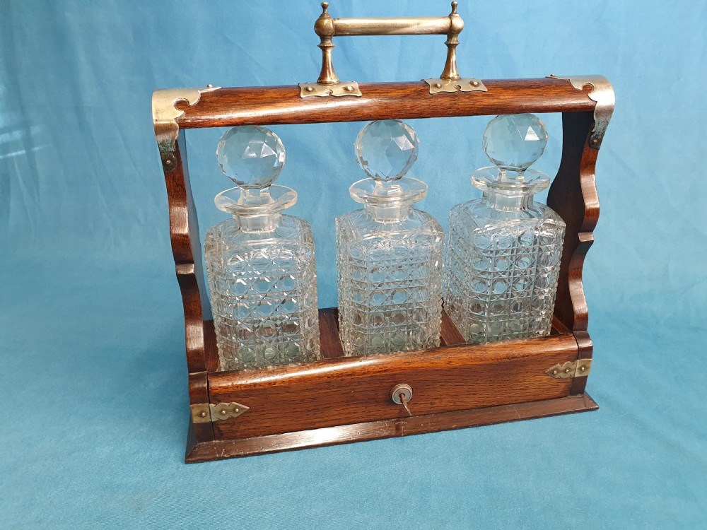 Late 19th century rosewood Tantalus View VIII