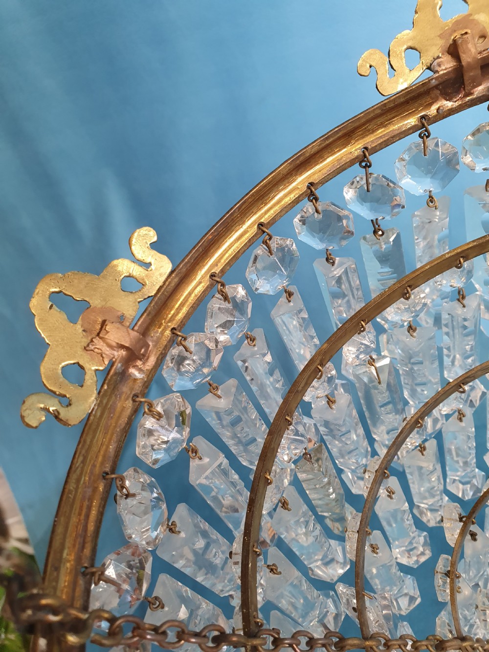 Early 20th century Six tear spike chandelier View VII