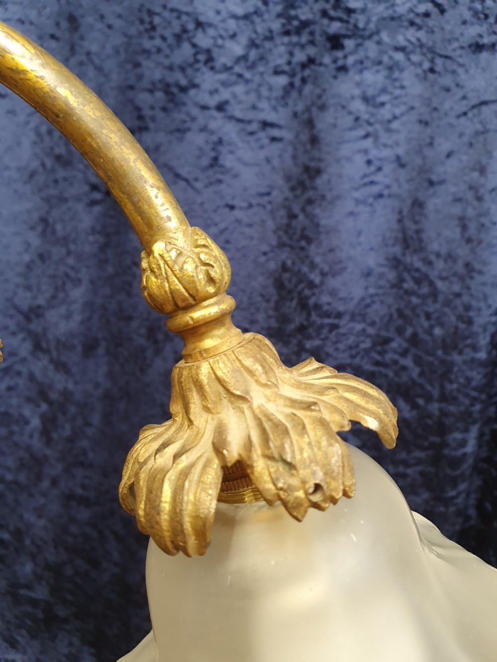 French Victorian-style (19/20th Century) bronze black and gilt chandelier View III