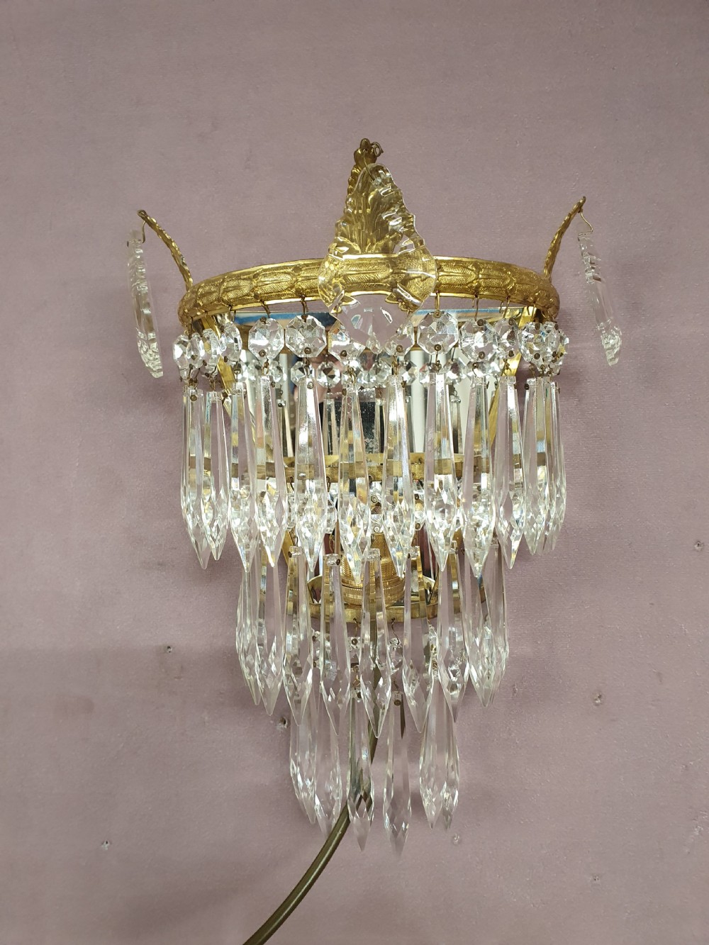 Early 20th century pair of Spike wall lights View VI
