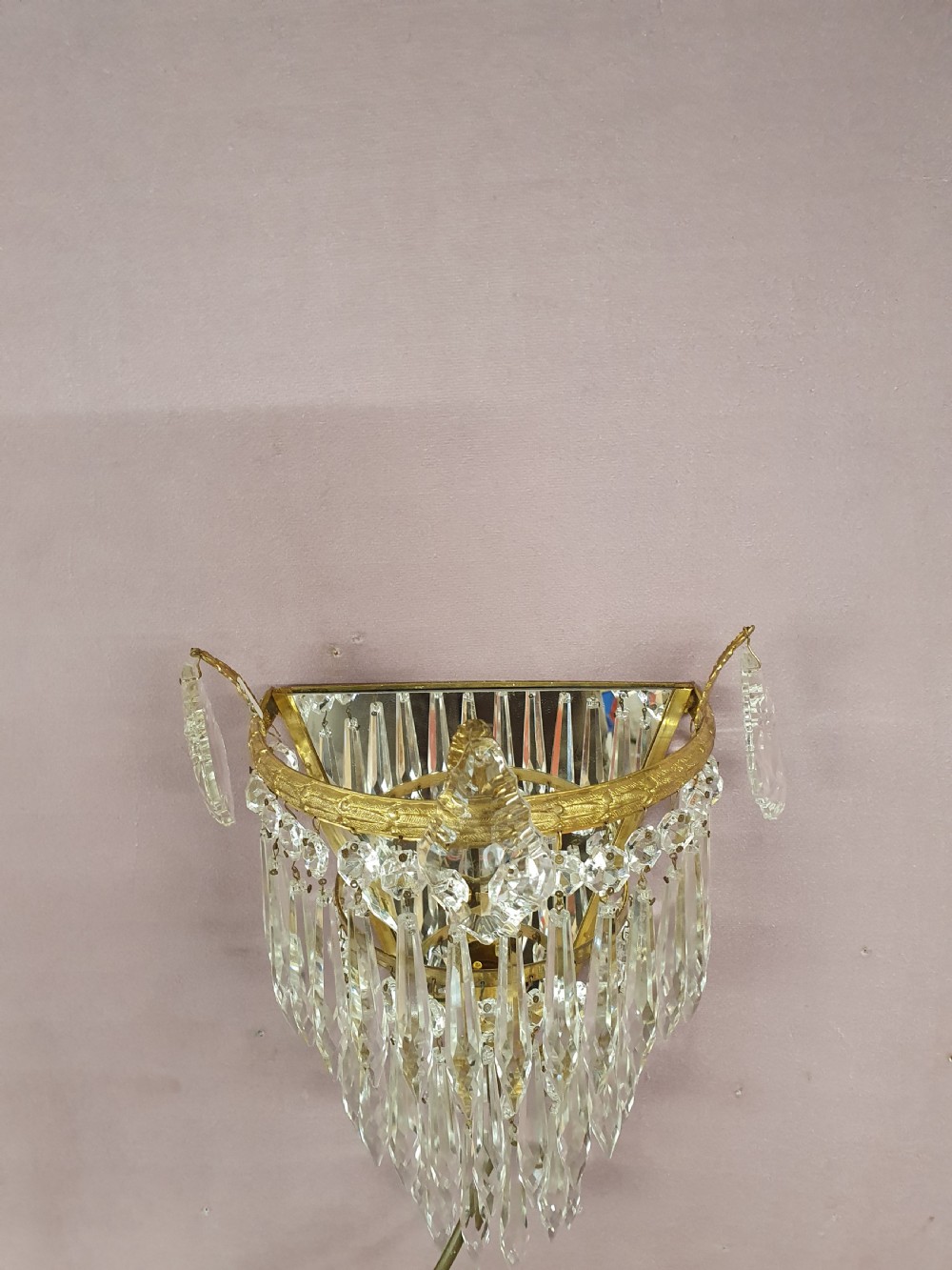 Early 20th century pair of Spike wall lights View VII